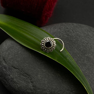 Ethnic Black Nose Pin